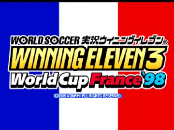 World Soccer Jikkyou Winning Eleven 3 - World Cup France 98 (JP) screen shot title